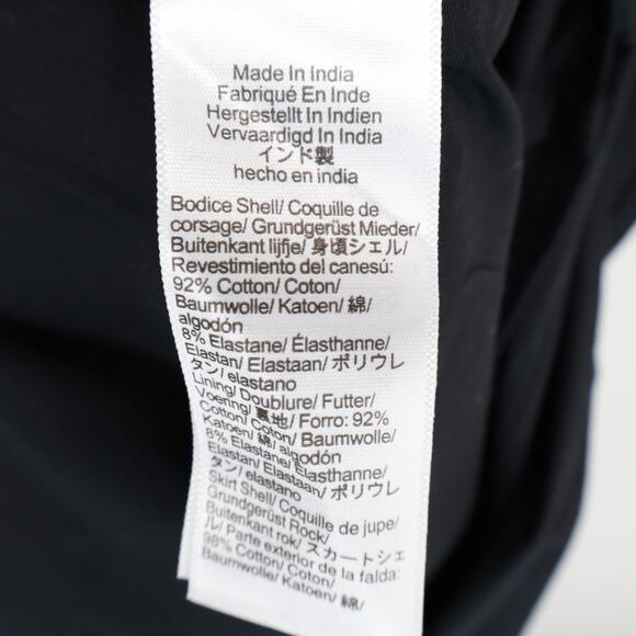 J.Crew Drop Waist Mixy Midi Dress Black Size Small Petite NWT - Picture 8 of 8